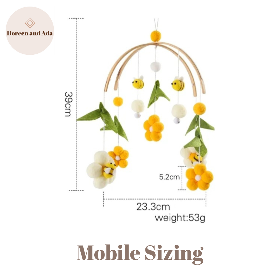 Bee and Flower Cot Mobile