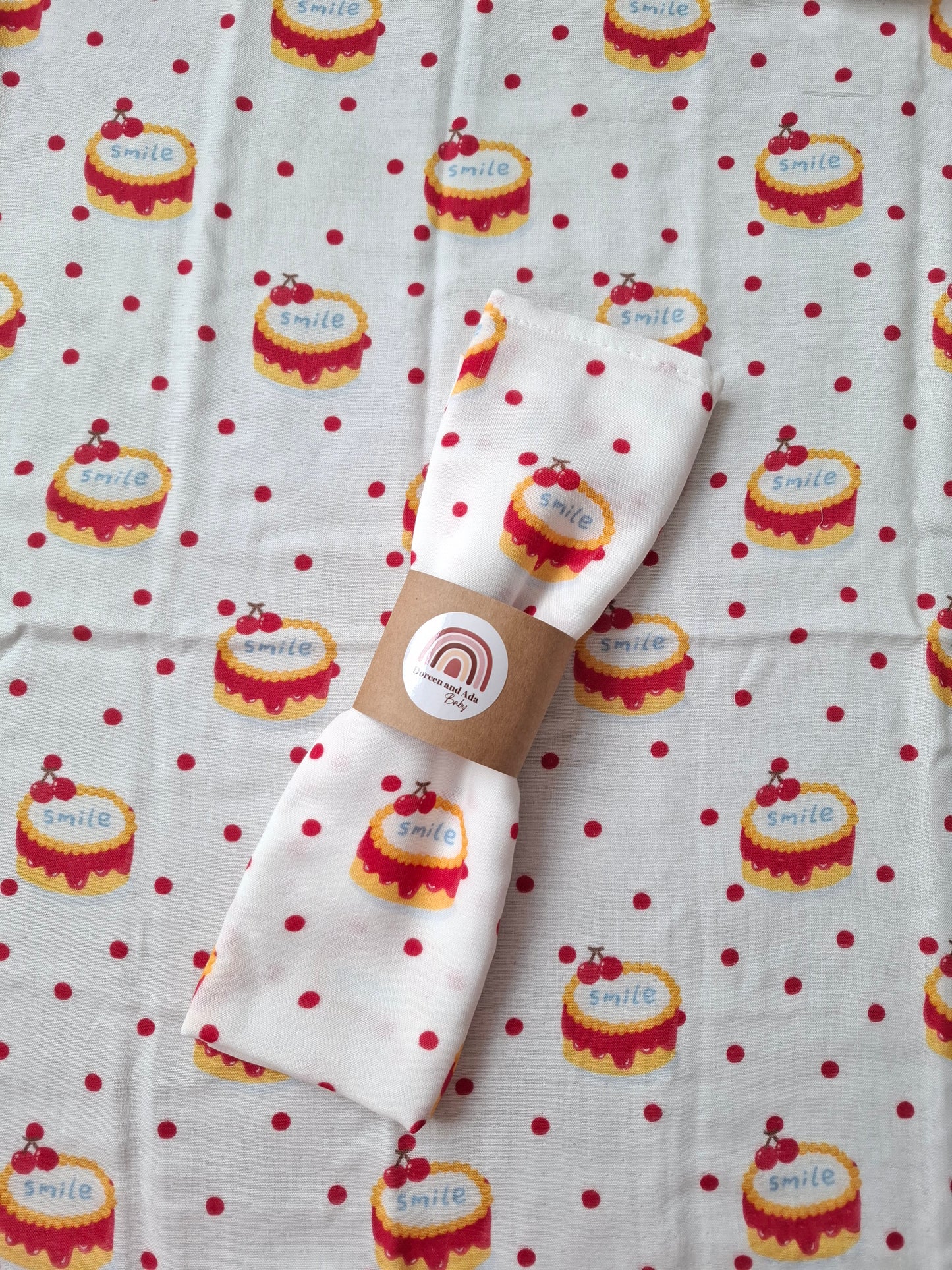 Cherry on Top Muslin Square