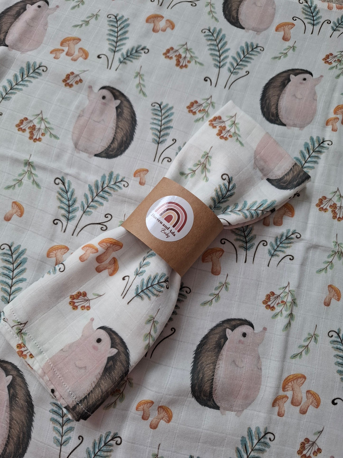 Little Hedgehog Muslin Square