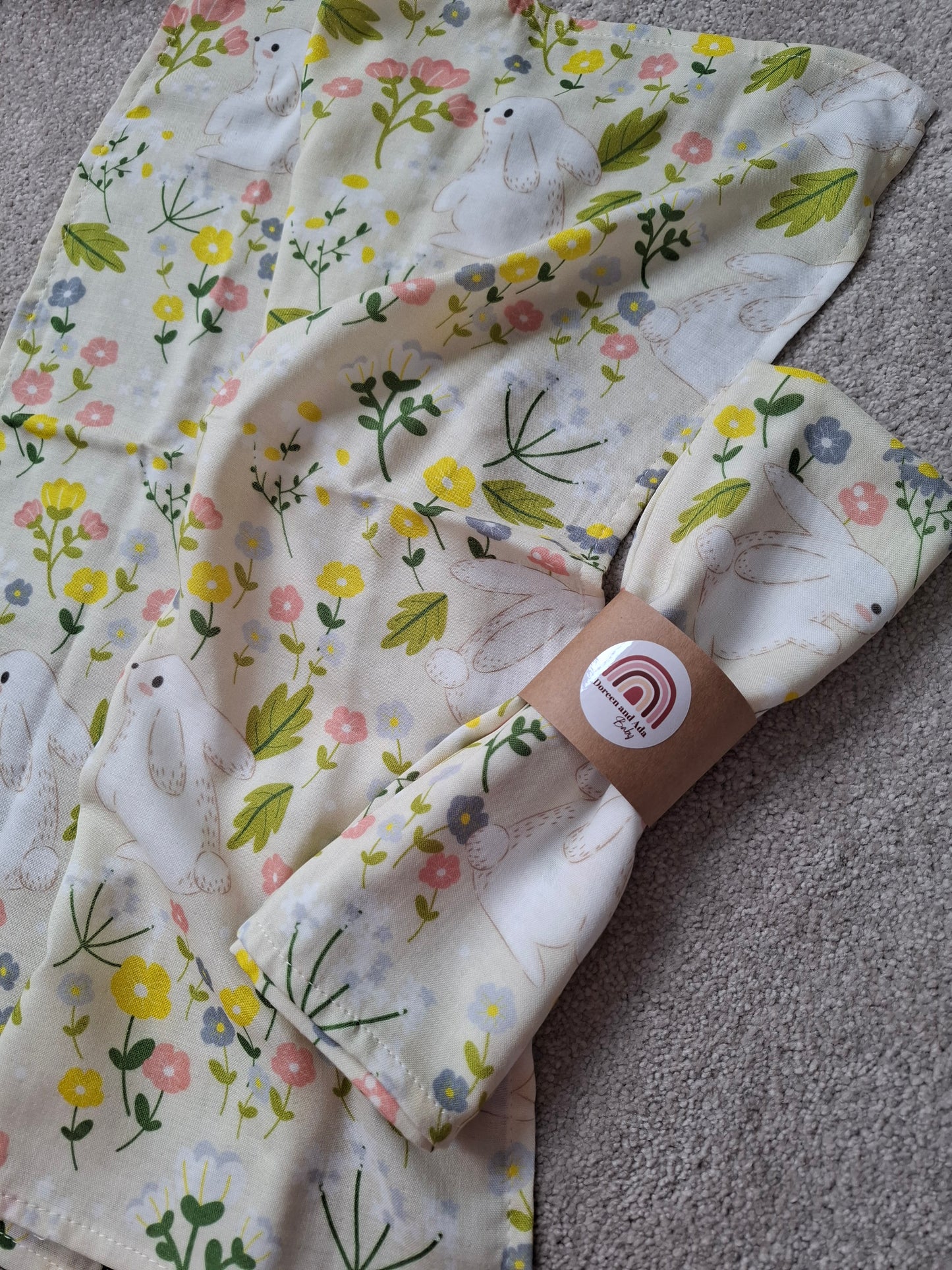 Bunny Kisses & Meadow Wishes Muslin Square