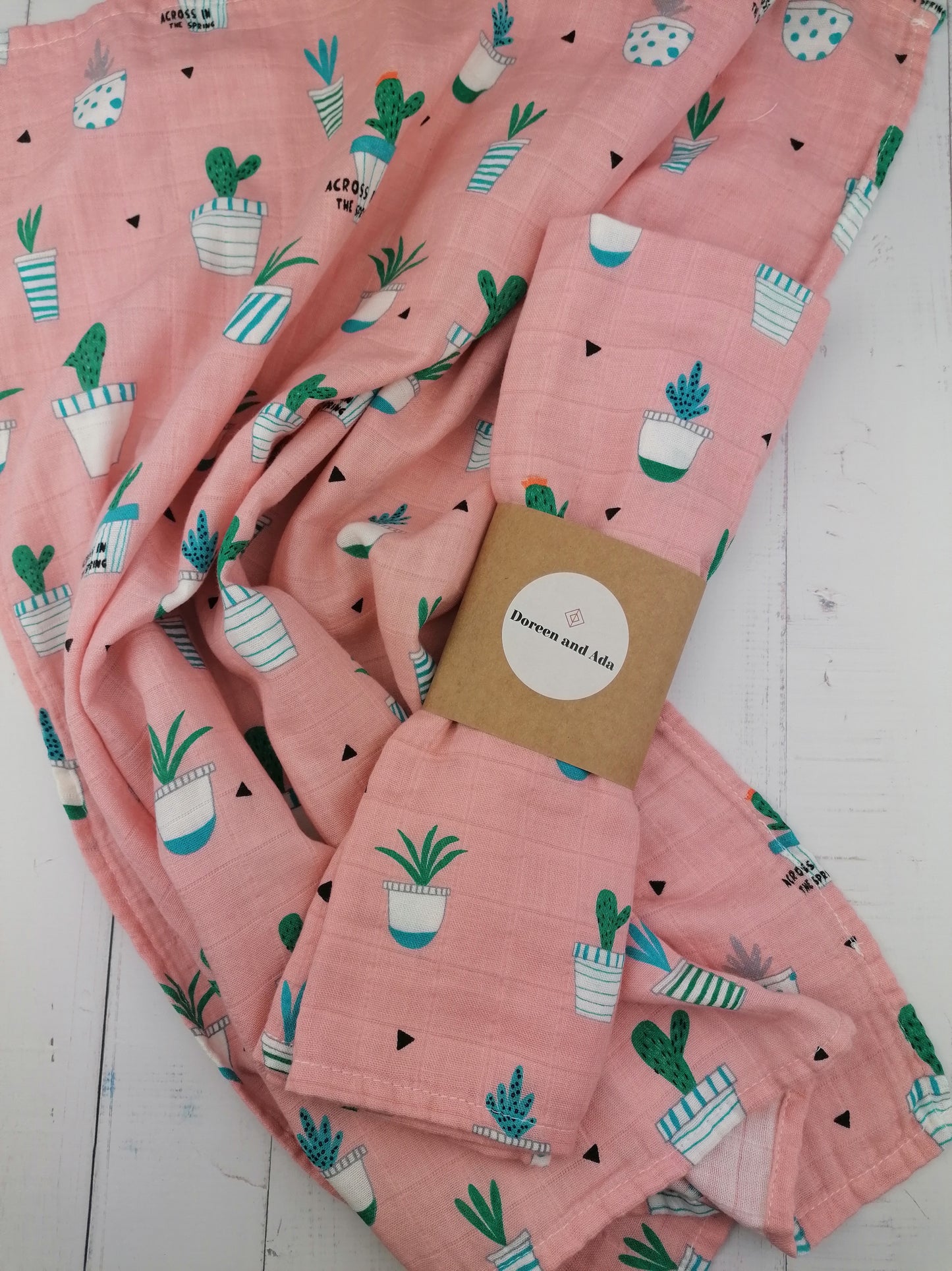 Cactus and Succulent Muslin Square