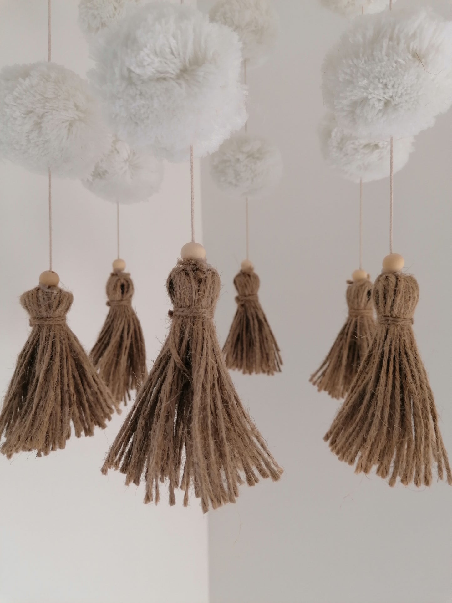 Gender Neutral Pom Pom Cot Mobile