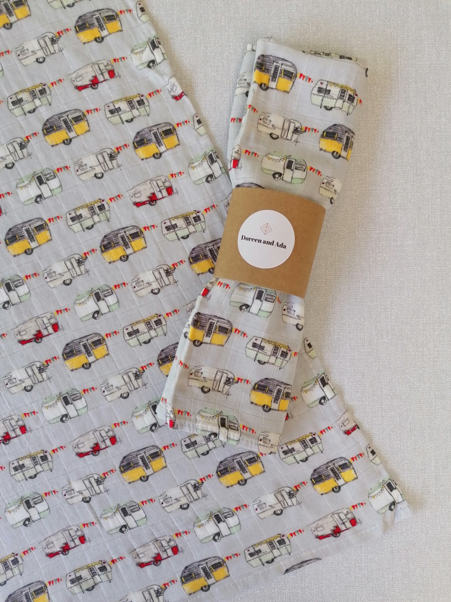 Campervan Caravan Muslin Square