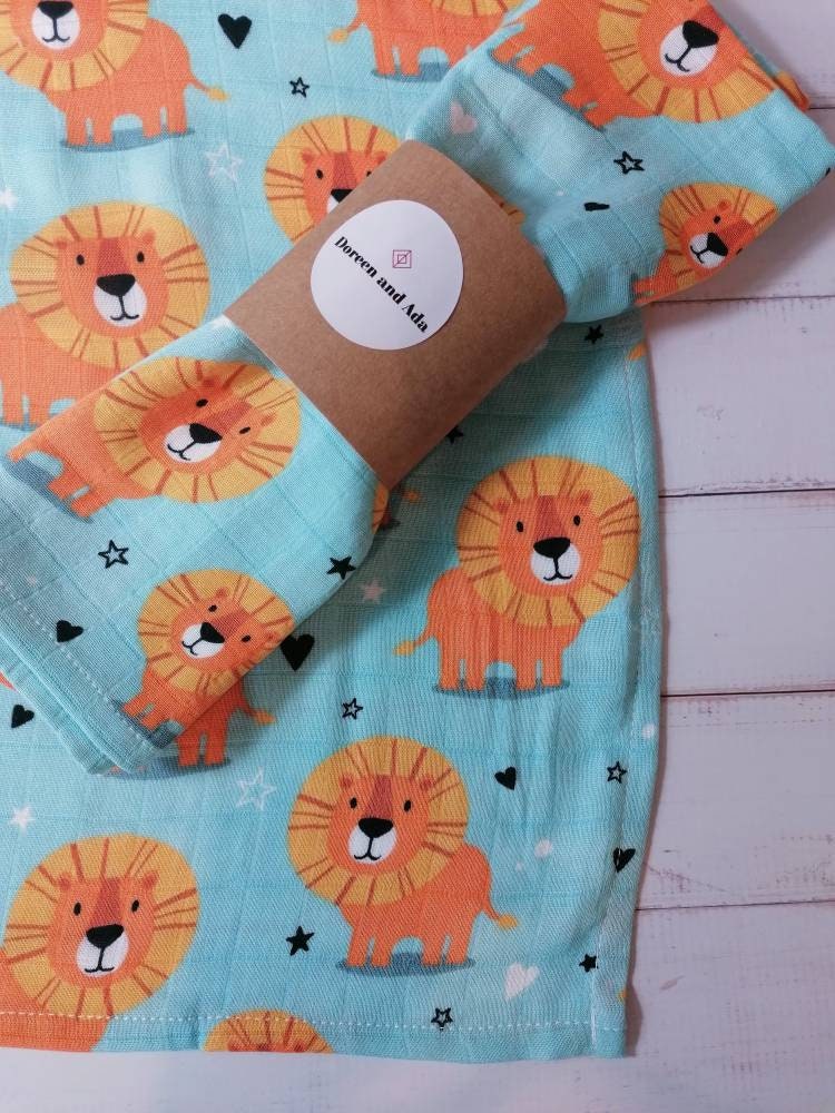 Lion Muslin Square