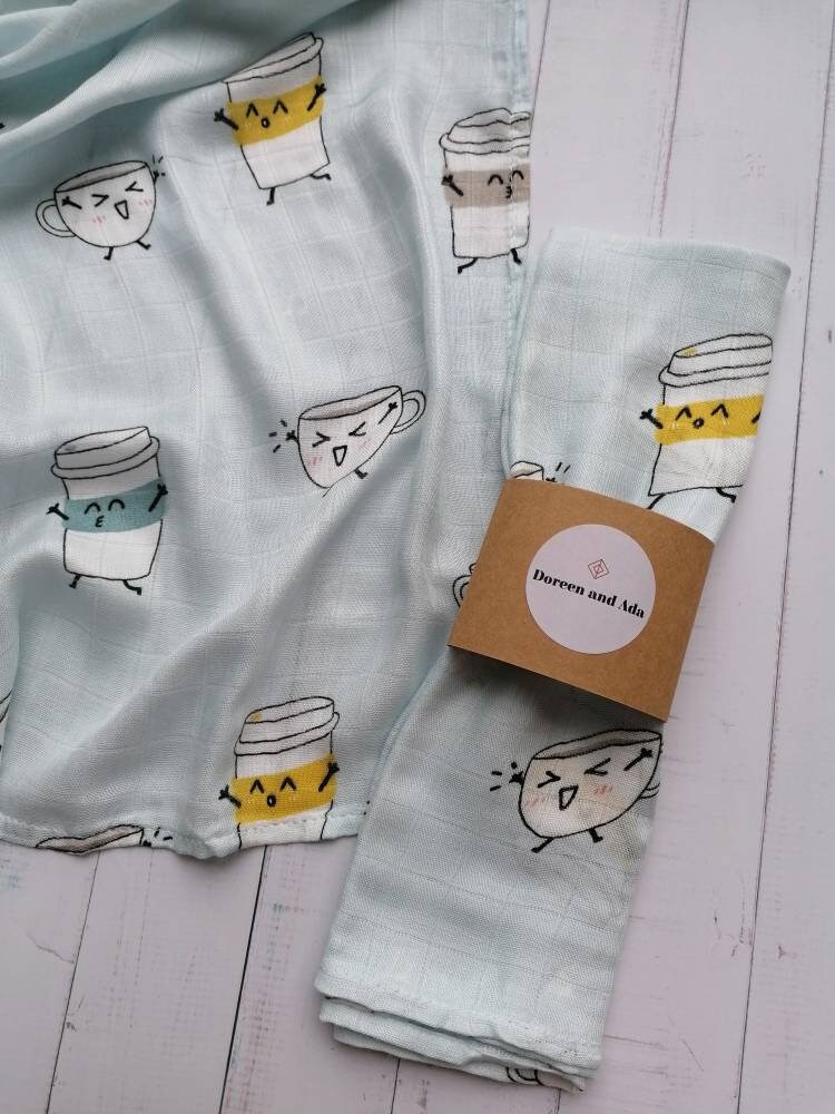 Coffee Cup Muslin Square