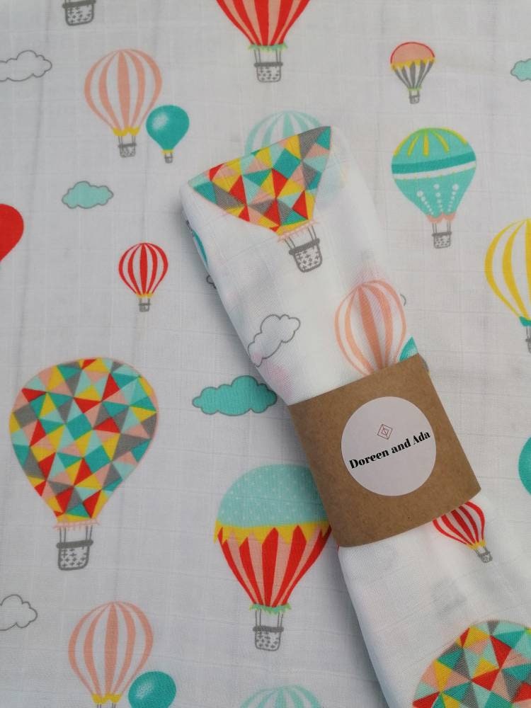 Hot Air Balloon Muslin Square