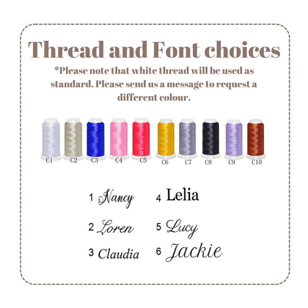 Personalised Embroidered Panda Comforter