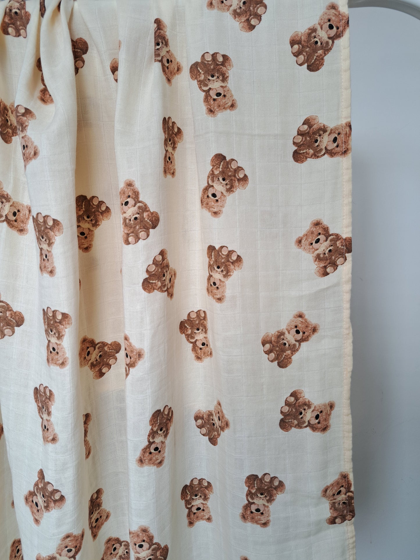 Teddy Bear Muslin Large Swaddle