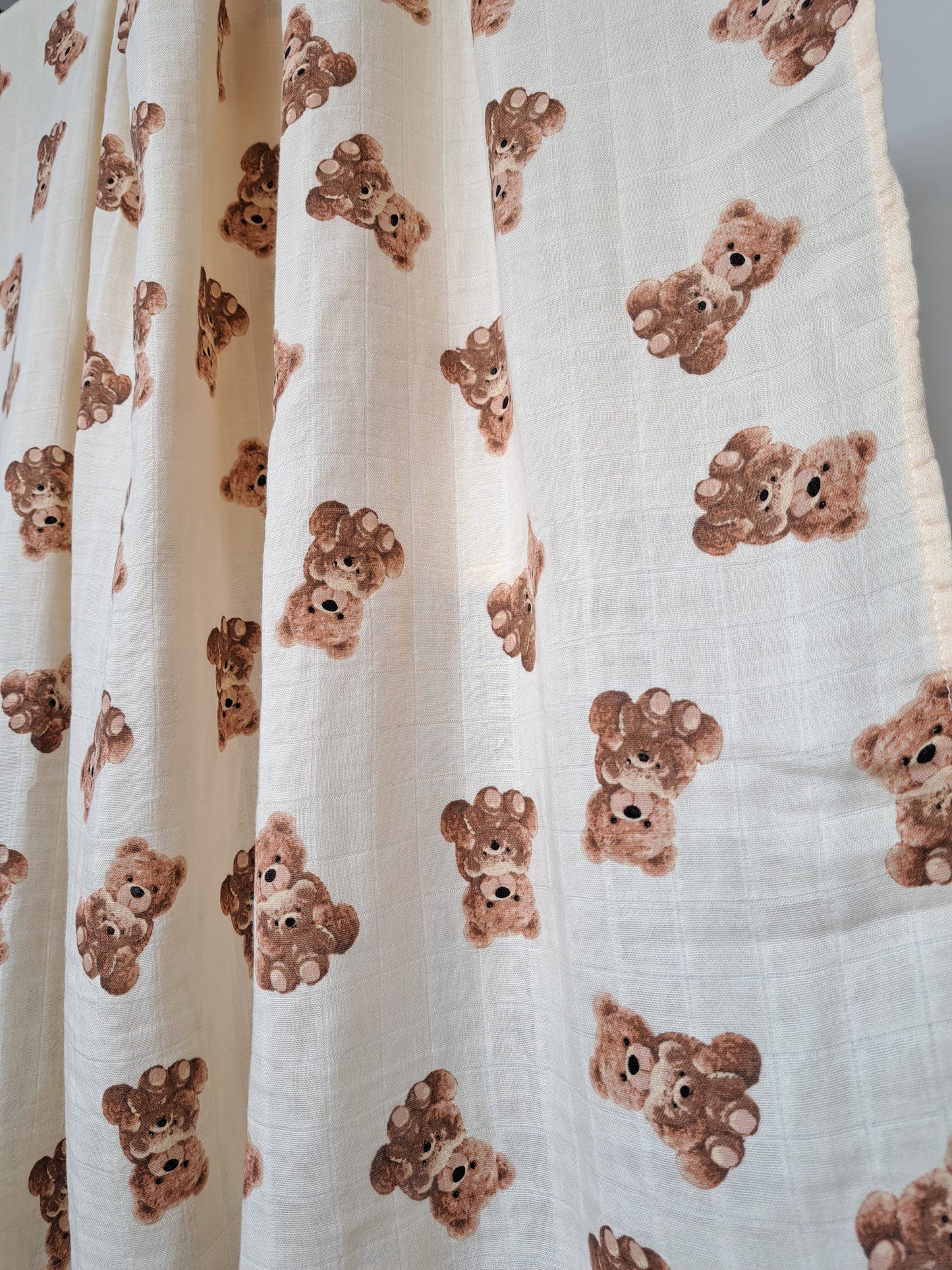 Teddy Bear Muslin Large Swaddle