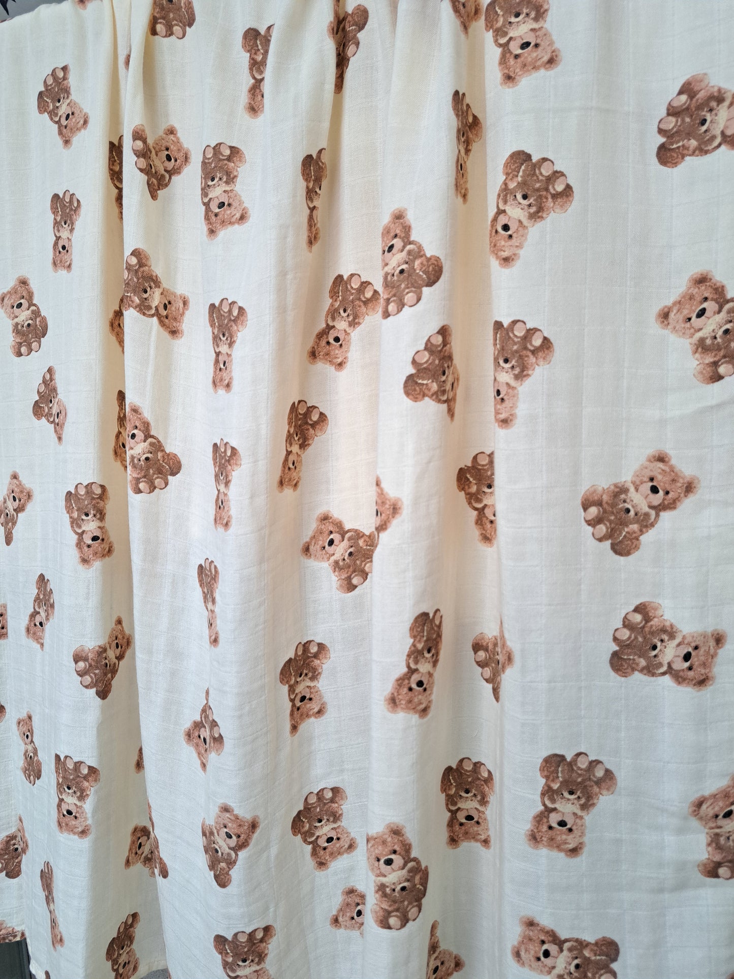 Teddy Bear Muslin Large Swaddle