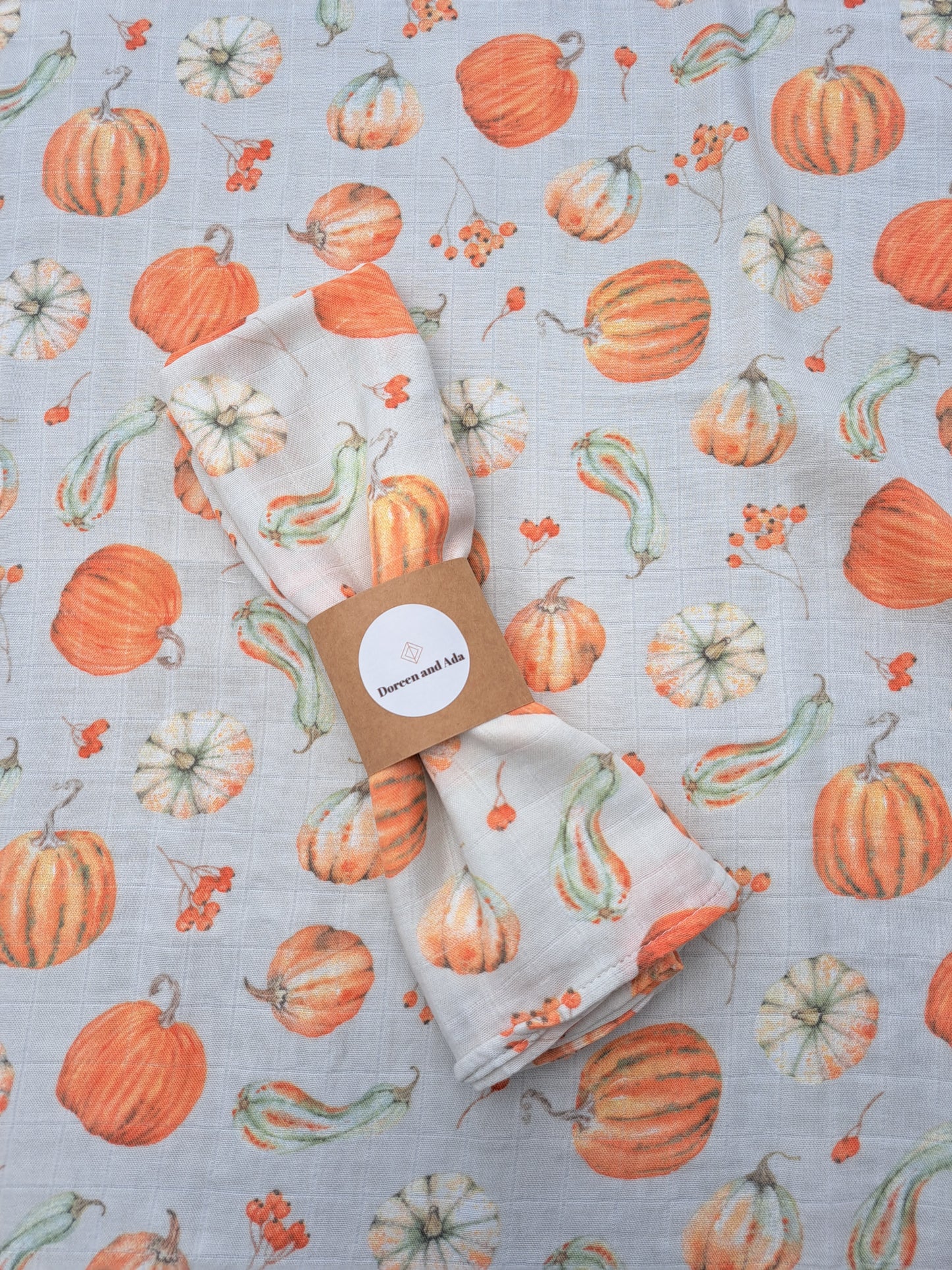 Halloween Pumpkin Autumn Muslin Square