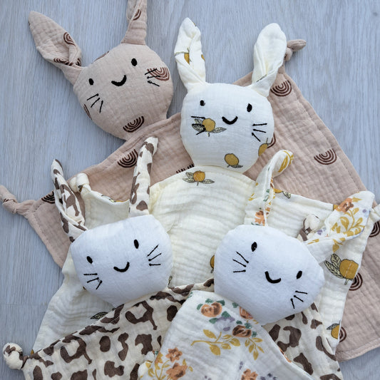 Pattern Rabbit Bunny Comforter by Doreen & Ada