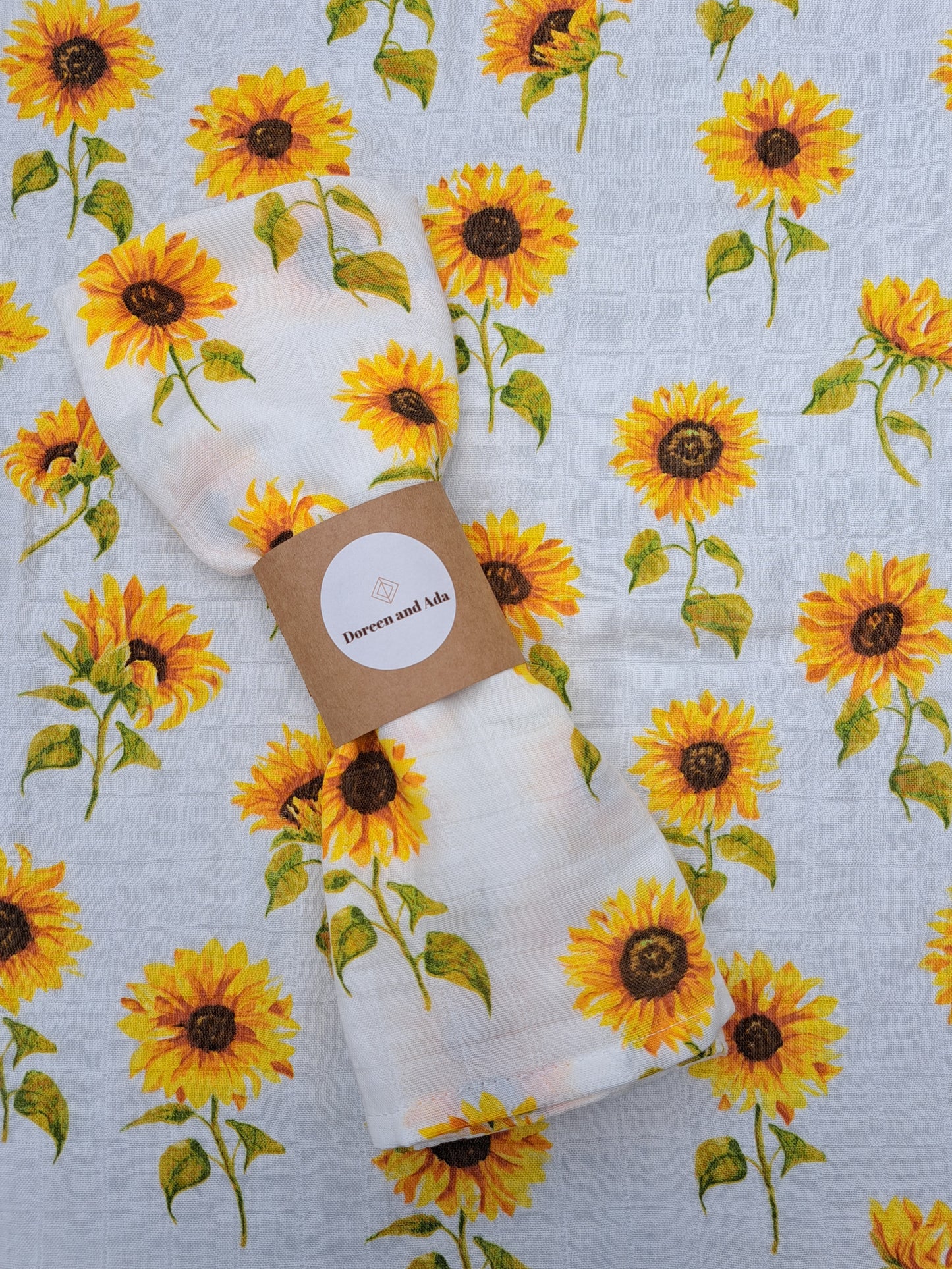 Sunflower Muslin Square