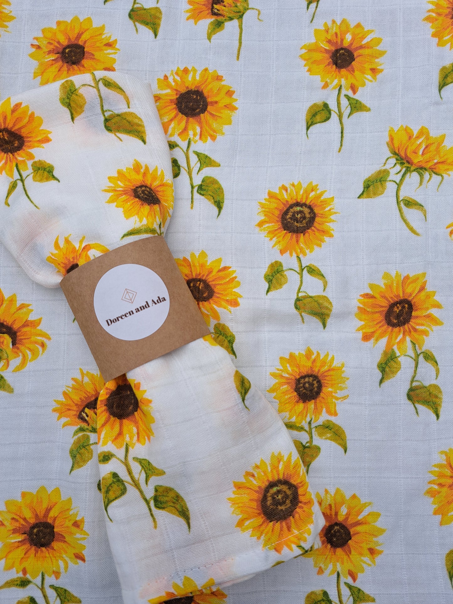 Sunflower Muslin Square