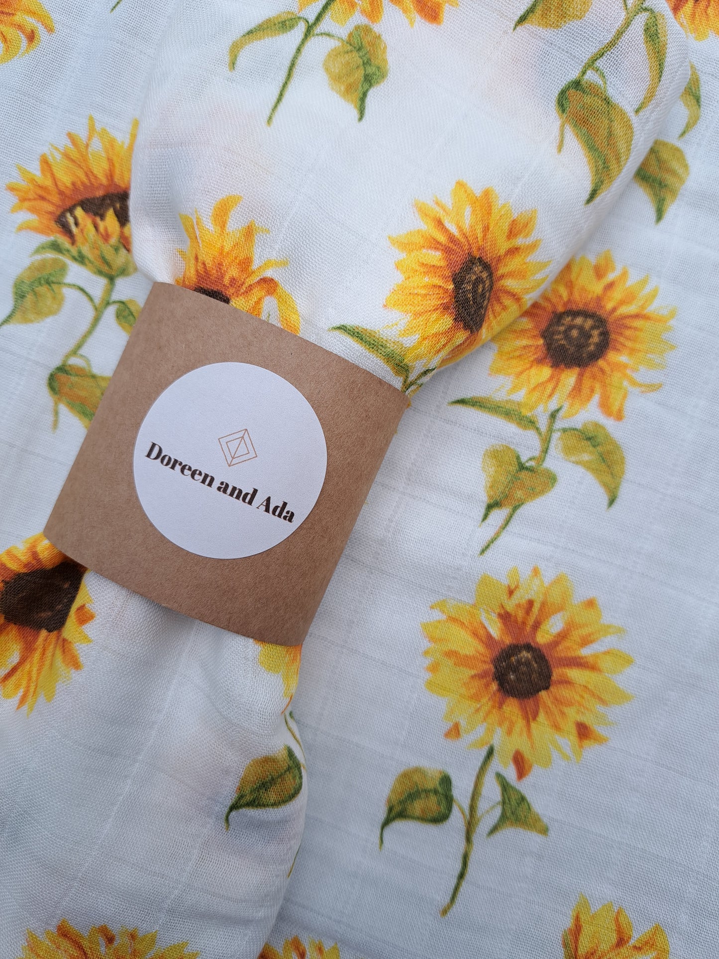 Sunflower Muslin Square