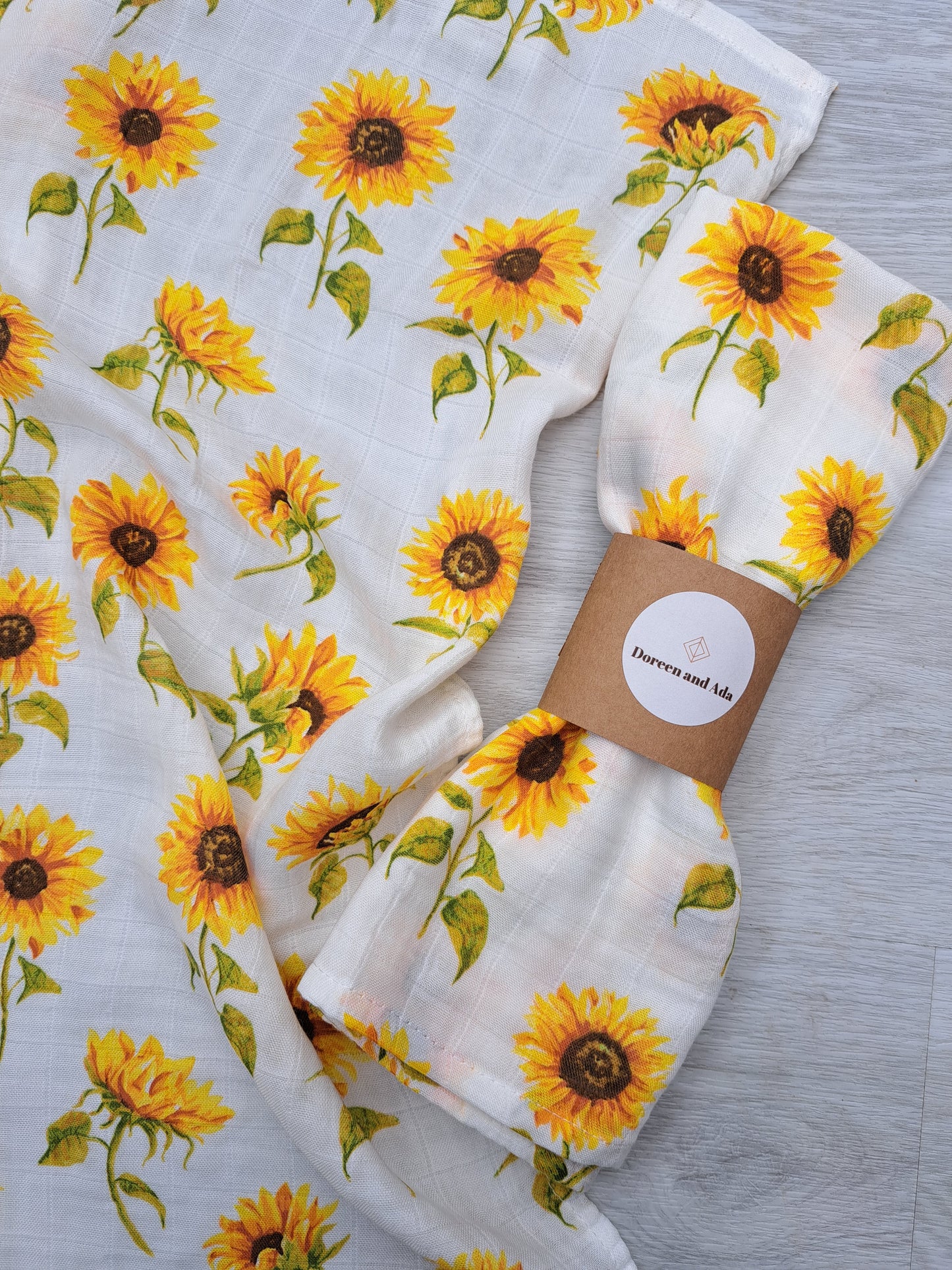 Sunflower Muslin Square