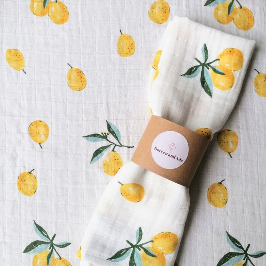 Lemon Muslin Square by Doreen & Ada