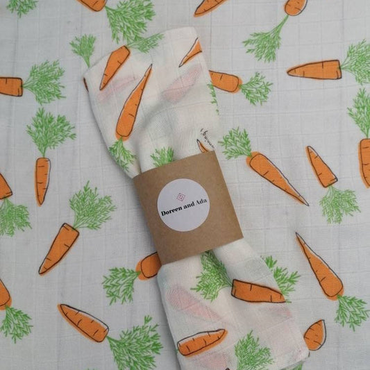 Carrot Muslin Square by Doreen & Ada