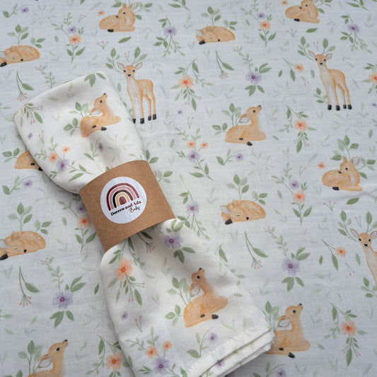Deer Muslin Square by Doreen & Ada