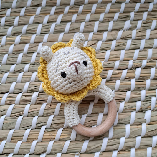 Lion Teether Rattle by Doreen & Ada