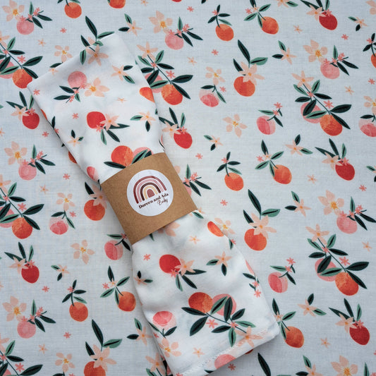 Peaches Muslin Square by Doreen & Ada