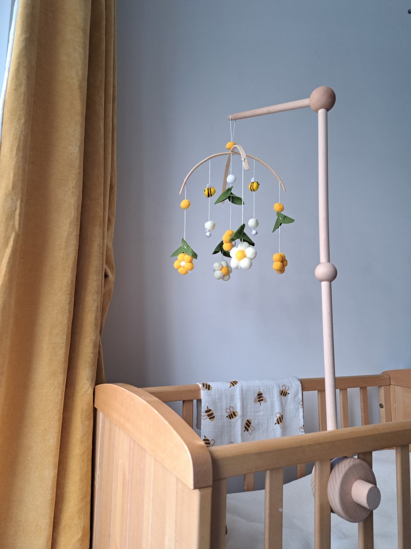 Bee and Flower Cot Mobile