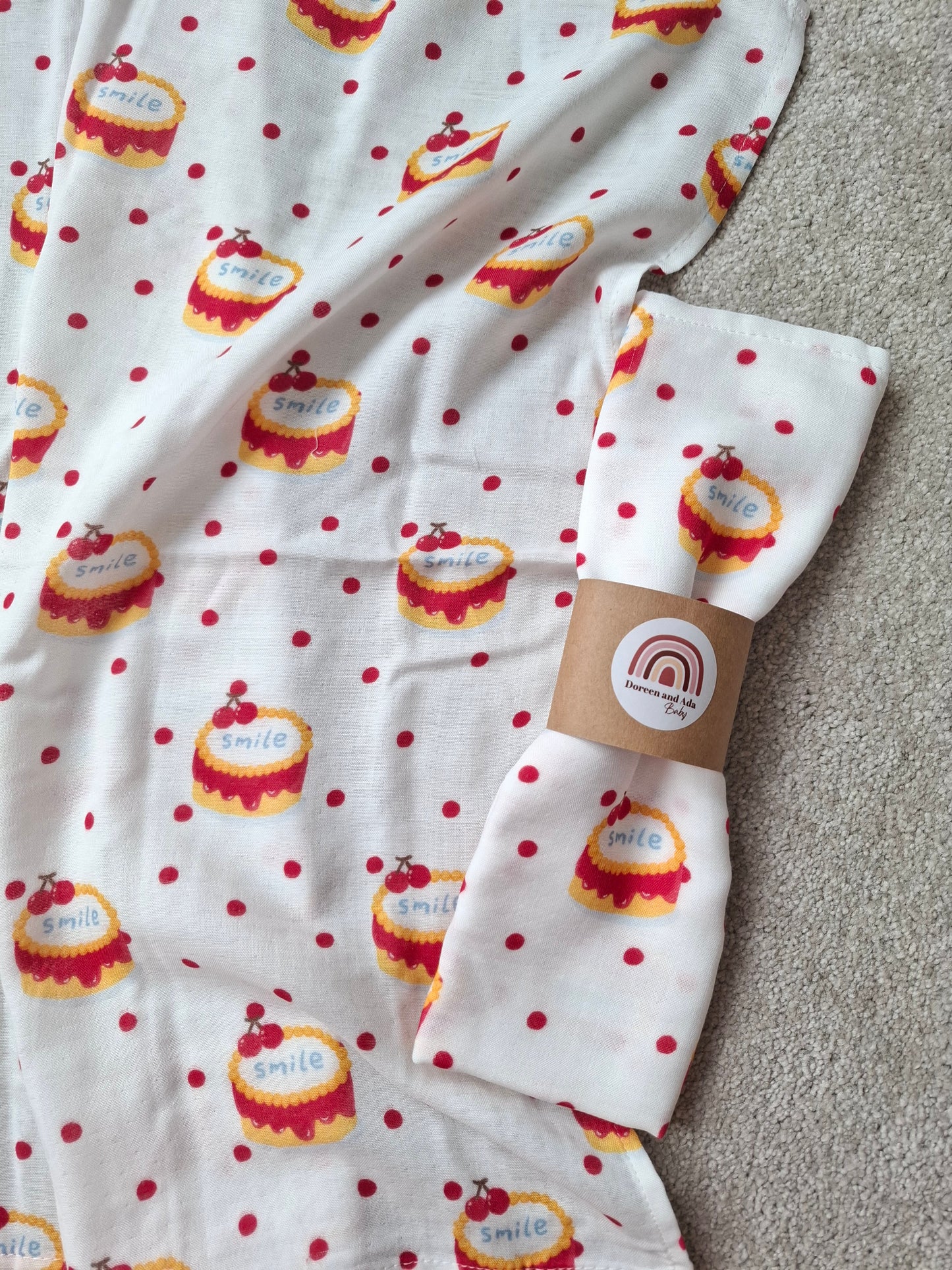 Cherry on Top Muslin Square