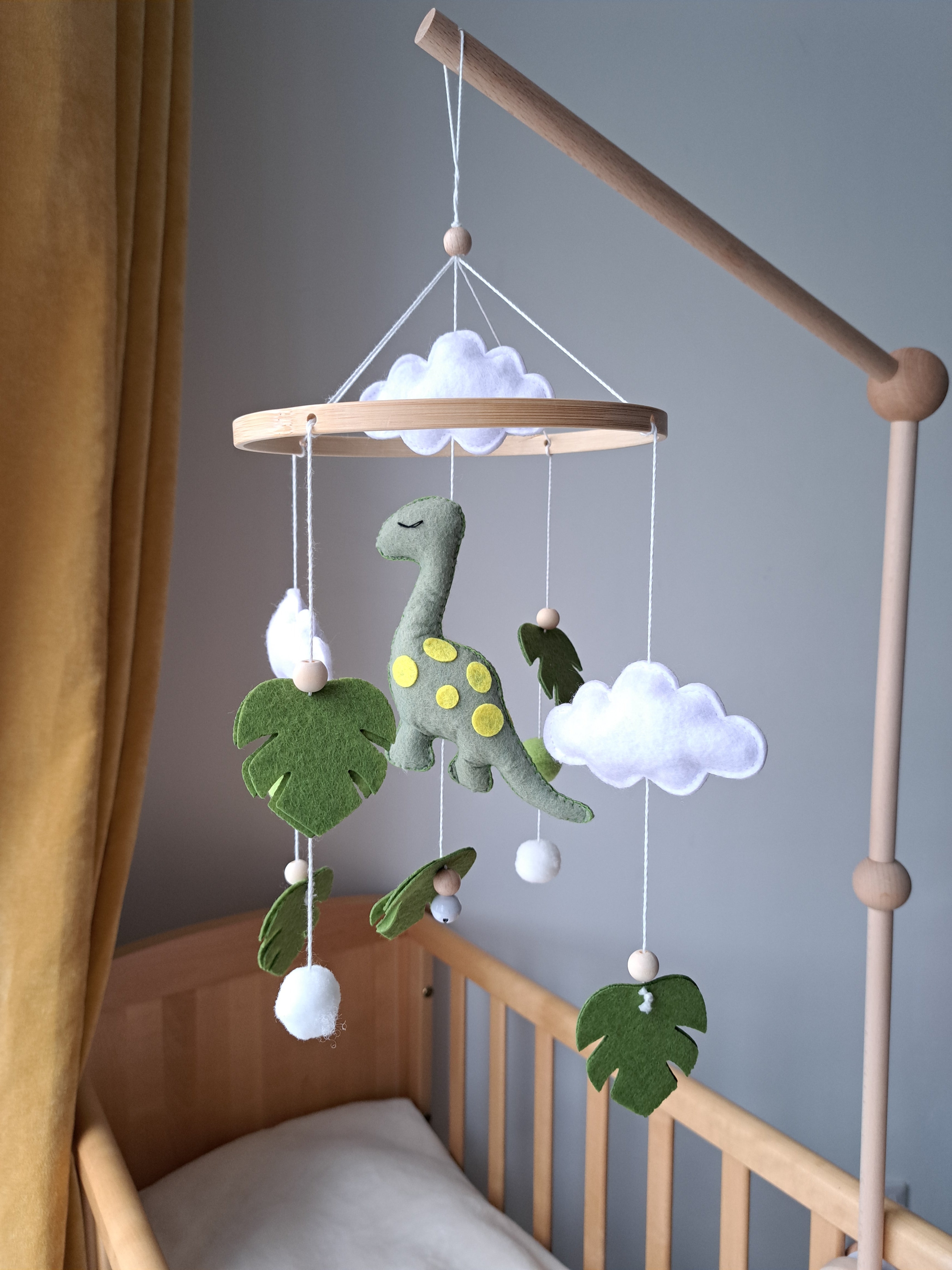 Jurassic dinosaur mobile with T-rex and other dinos