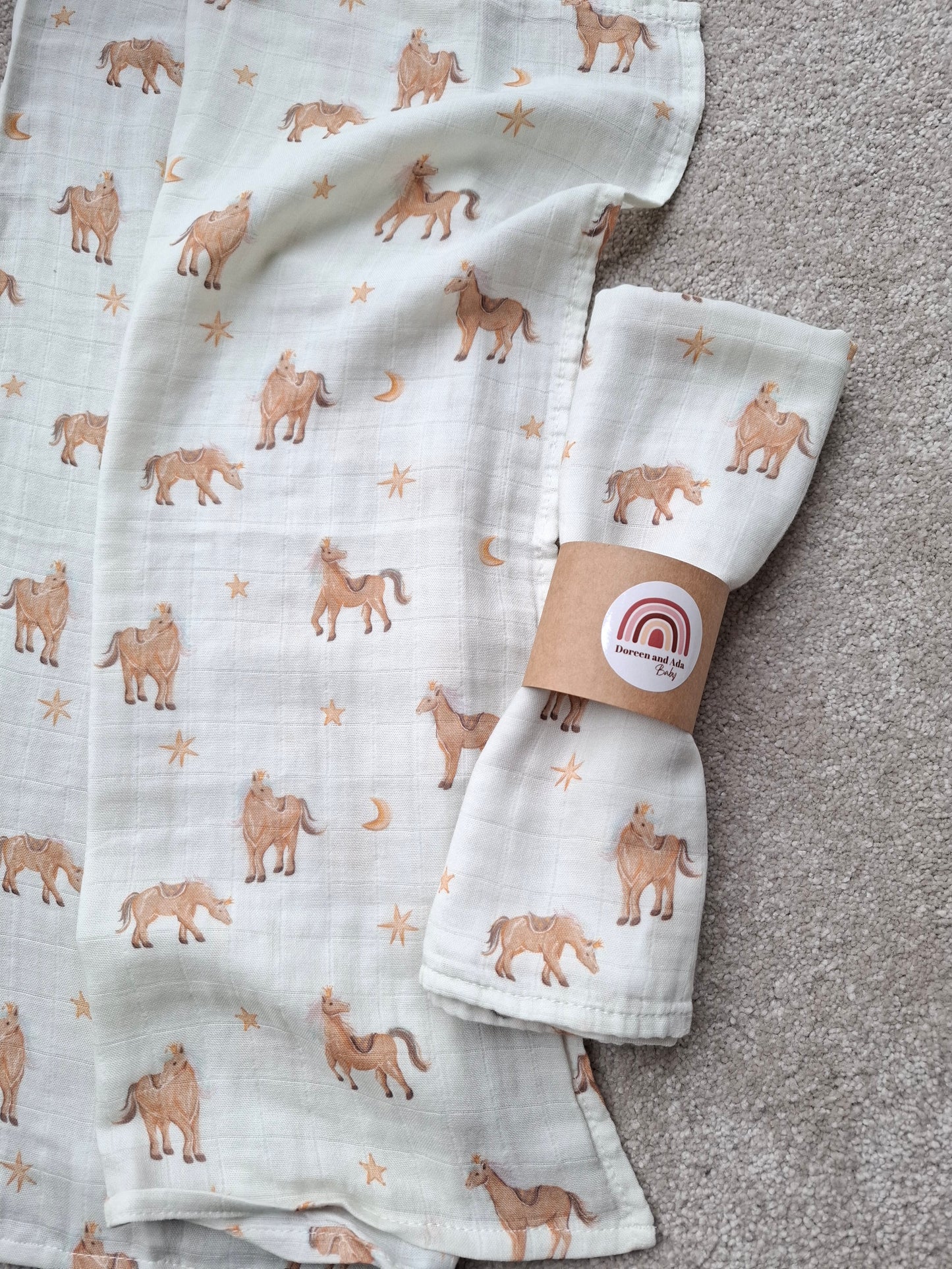 Horse Lovers Muslin Square