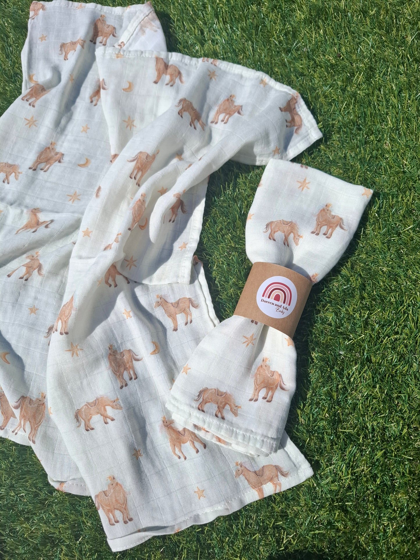 Horse Lovers Muslin Square