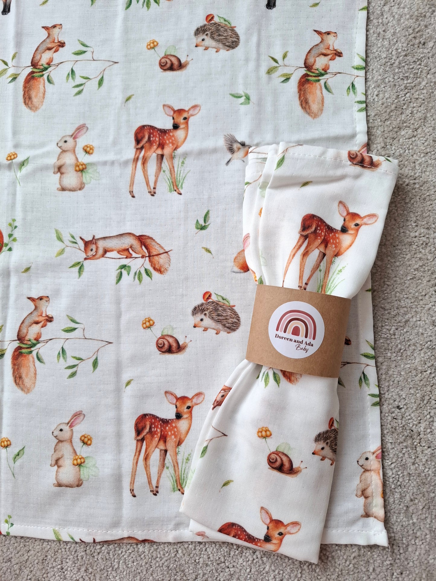 Little Forest Friends Muslin Square