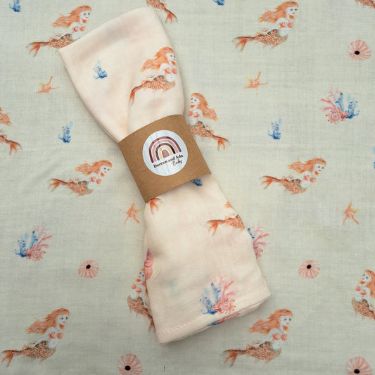 Mermaid Muslin Square by Doreen & Ada