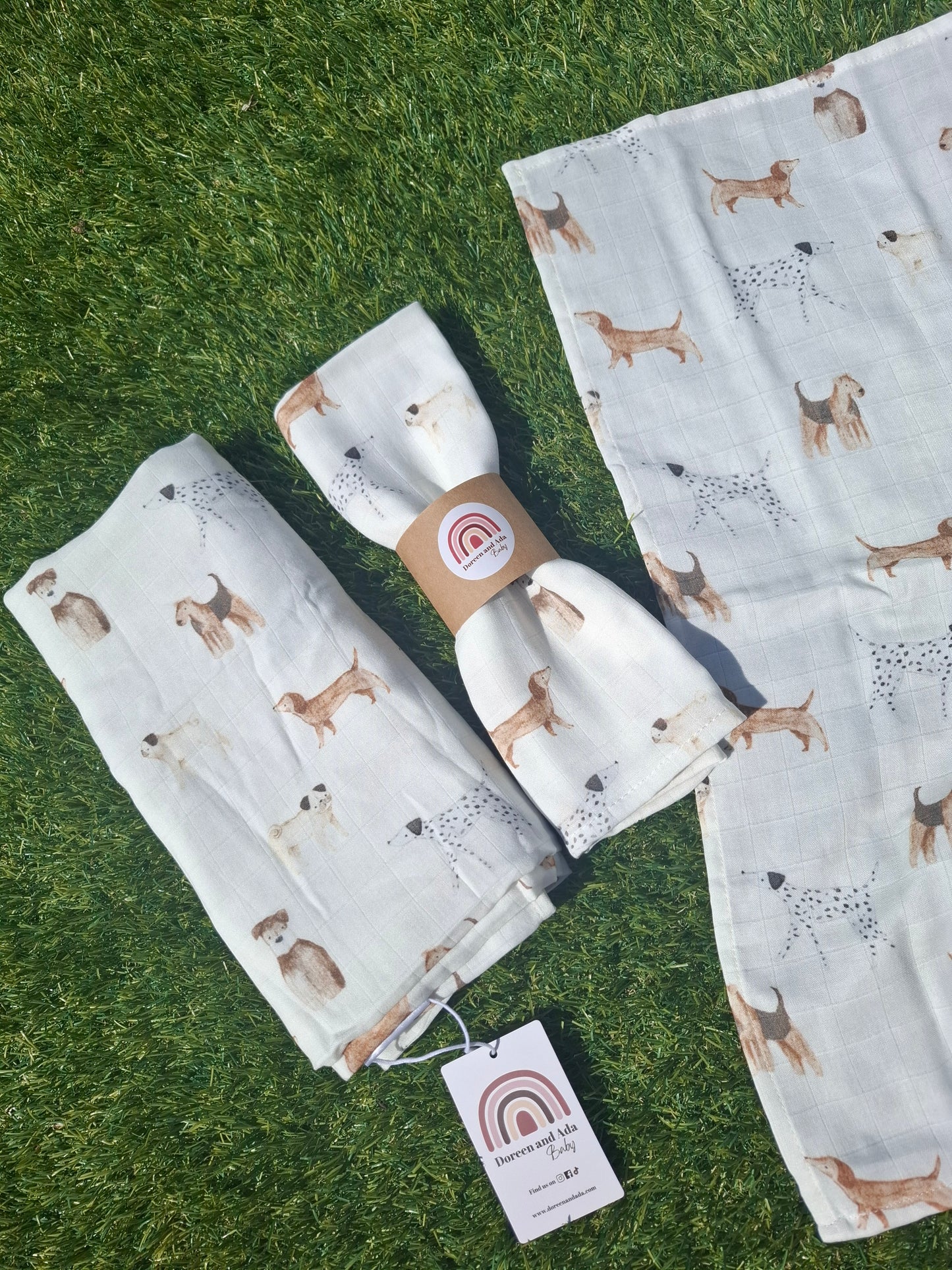 Dog Lovers Muslin Square or Swaddle