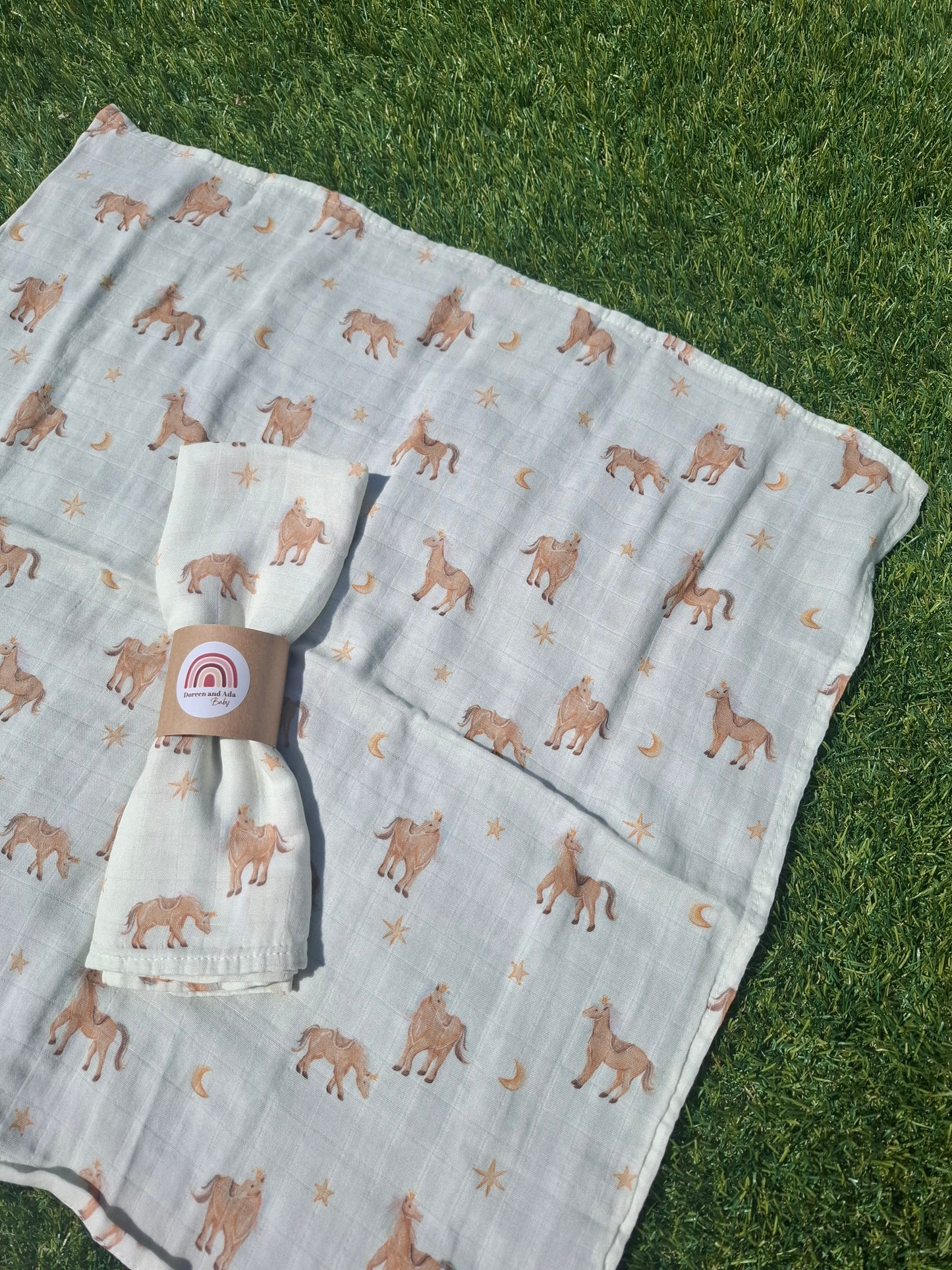 Horse Lovers Muslin Square
