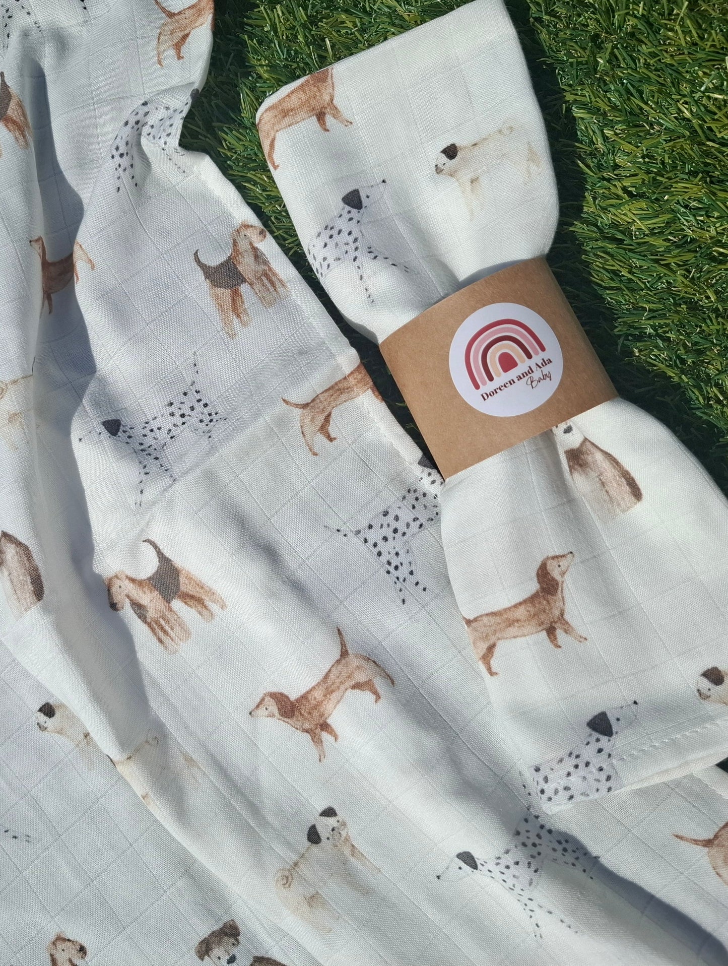 Dog Lovers Muslin Square or Swaddle