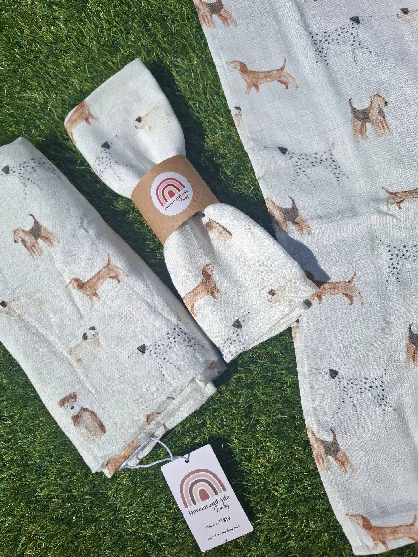 Dog Lovers Muslin Square or Swaddle