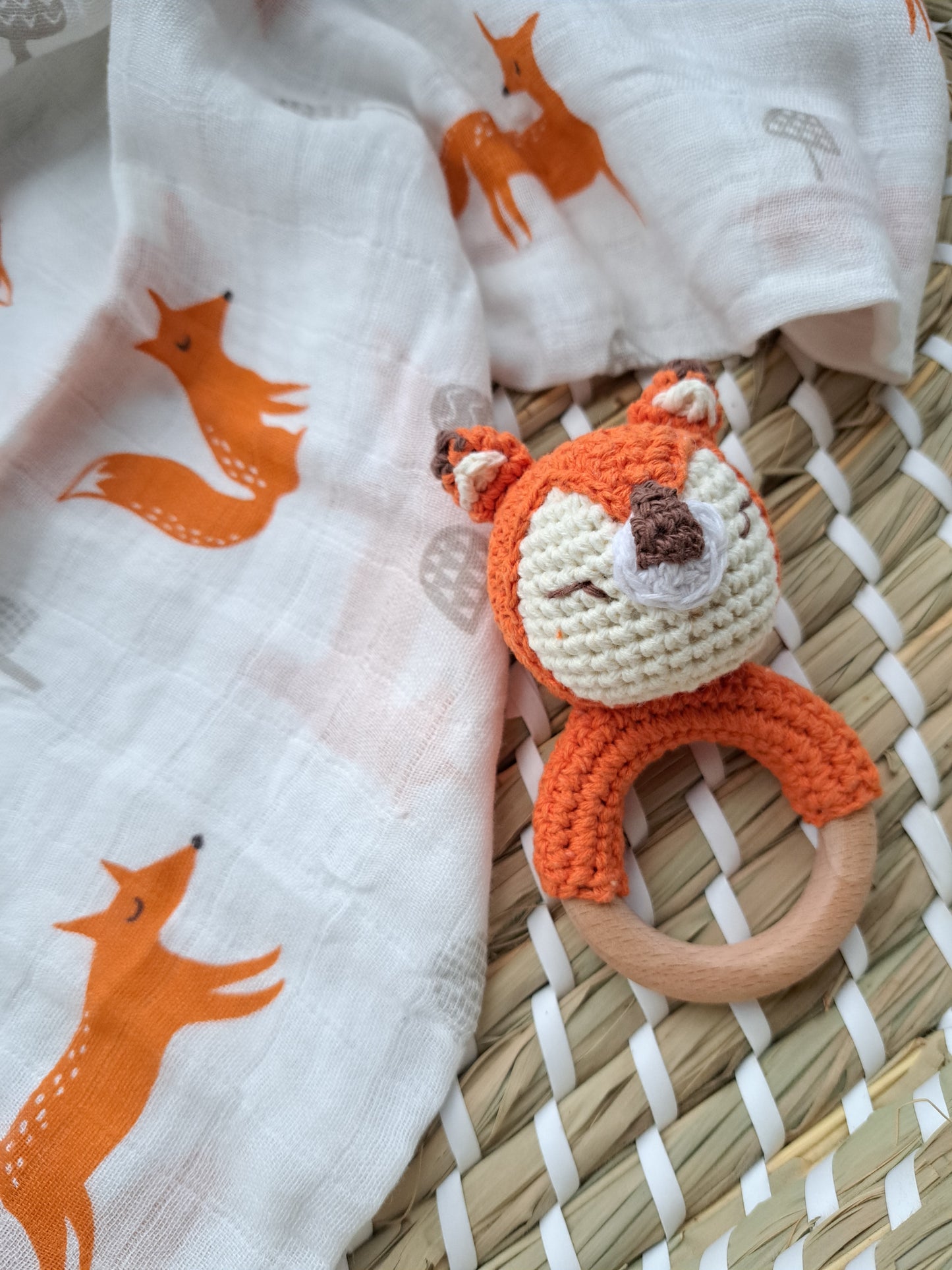 Fox Teether Rattle