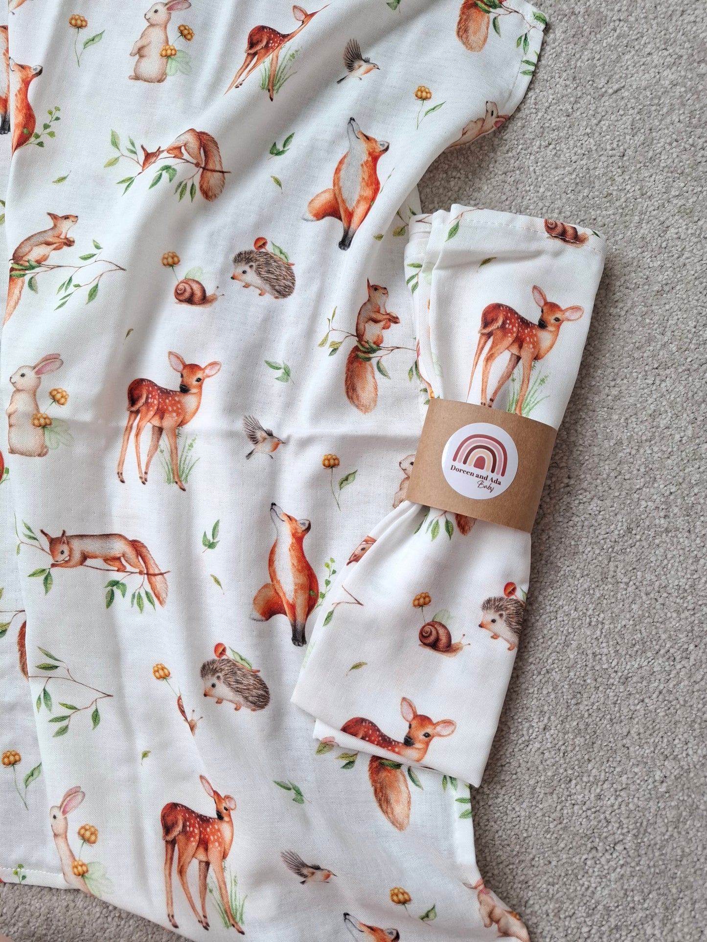 Little Forest Friends Muslin Square