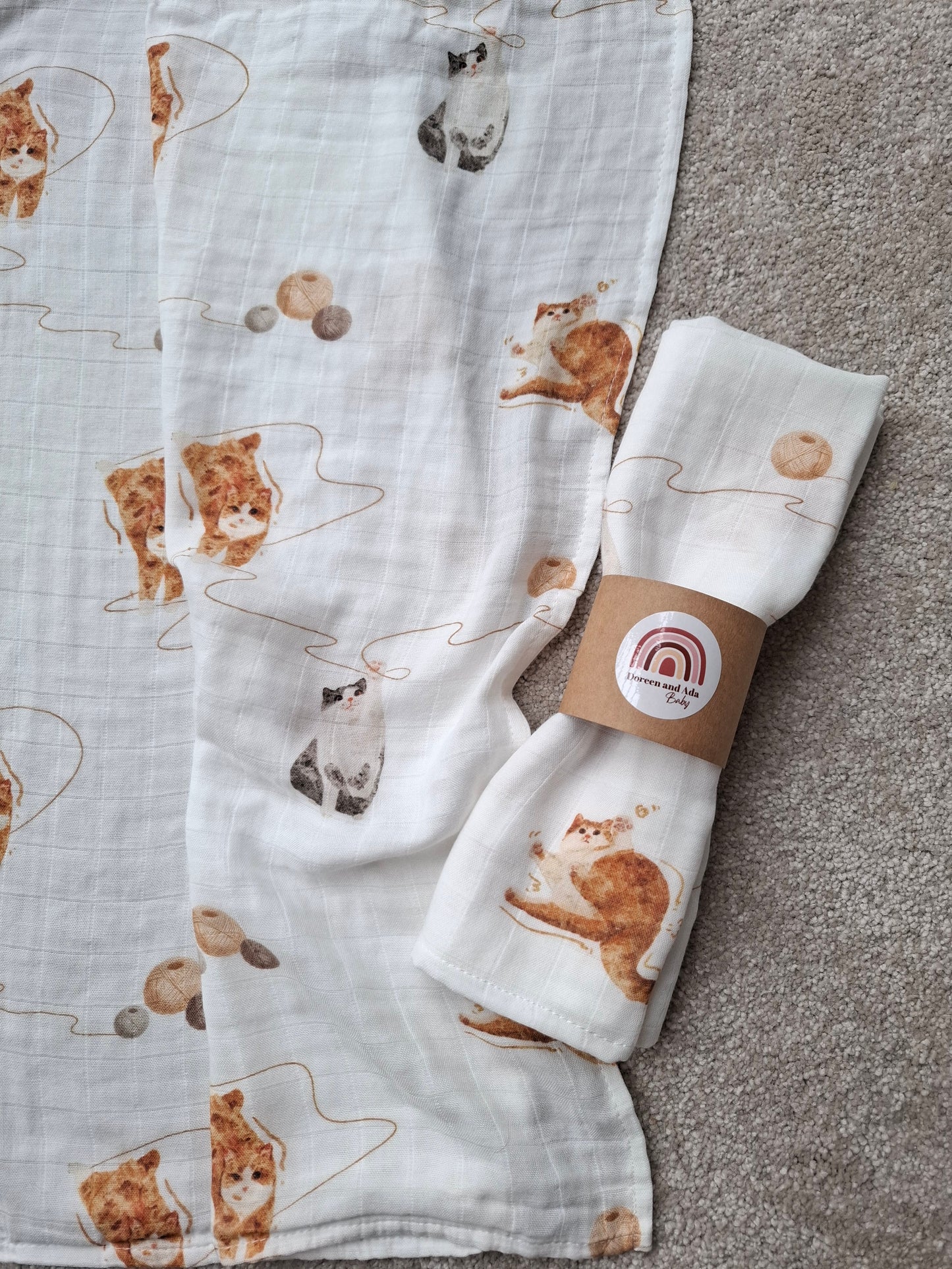 Cat Lovers Muslin Square