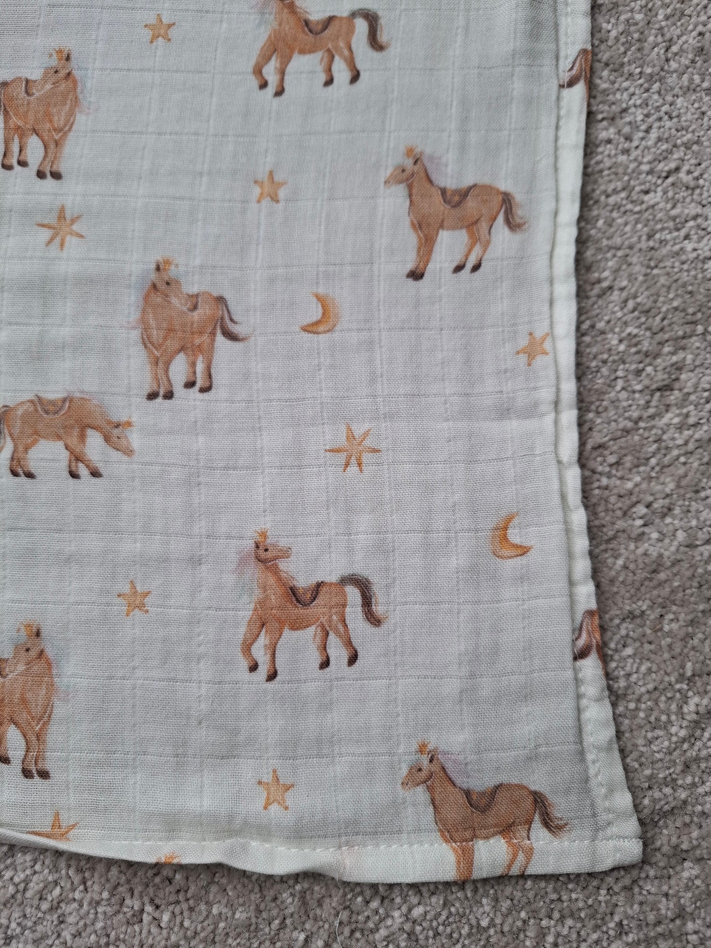 Horse Lovers Muslin Square