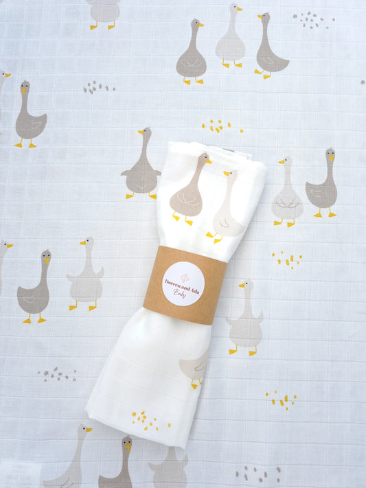 Goose and Duck Muslin Square