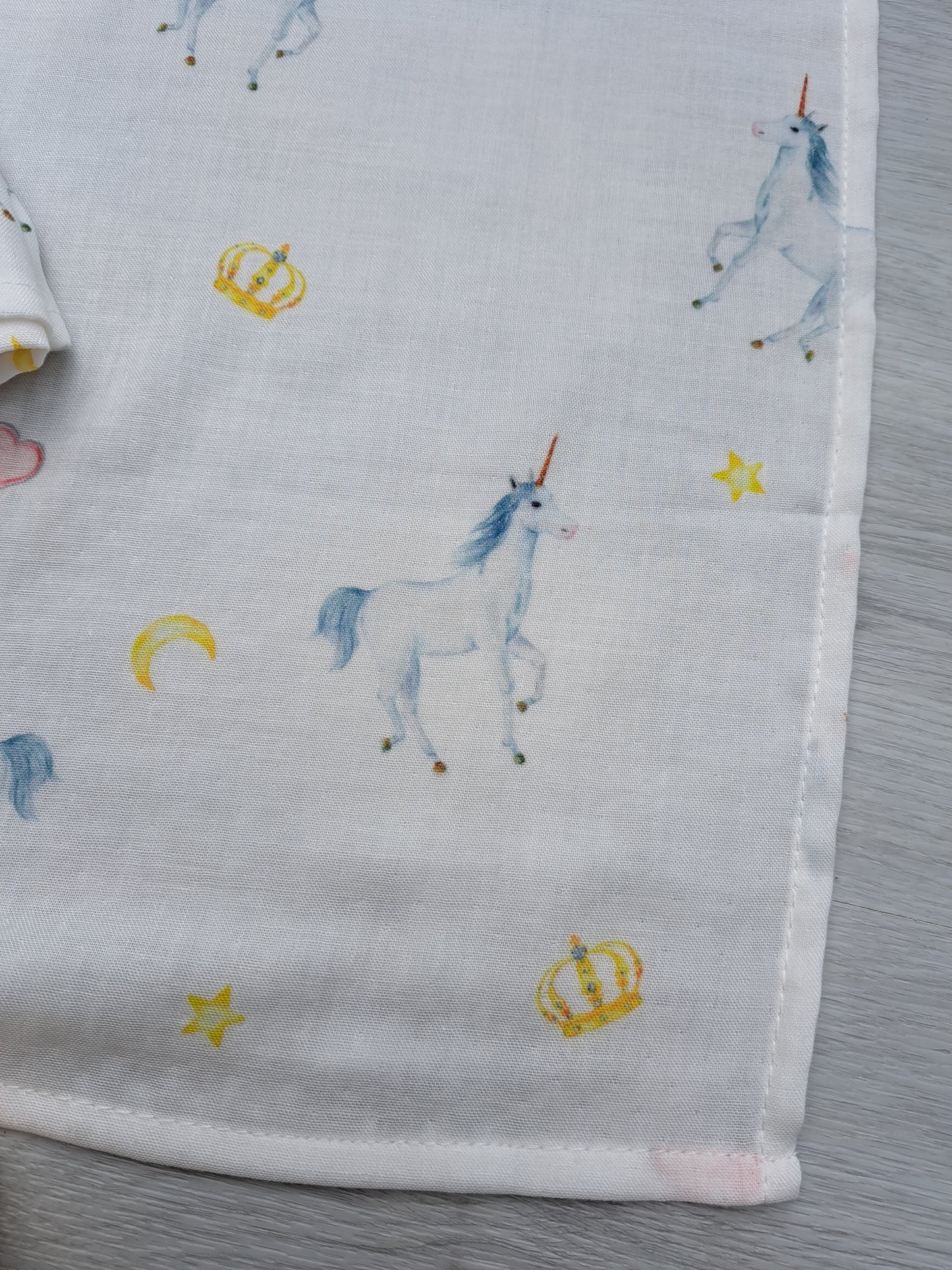 Unicorns Muslin Square