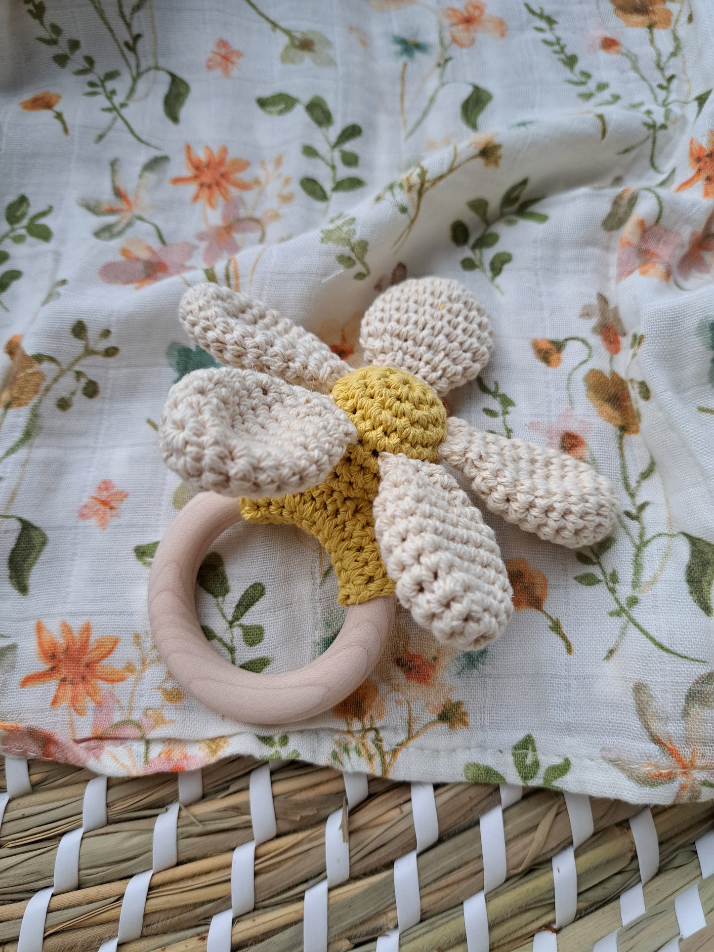 Daisy Flower Teether Rattle