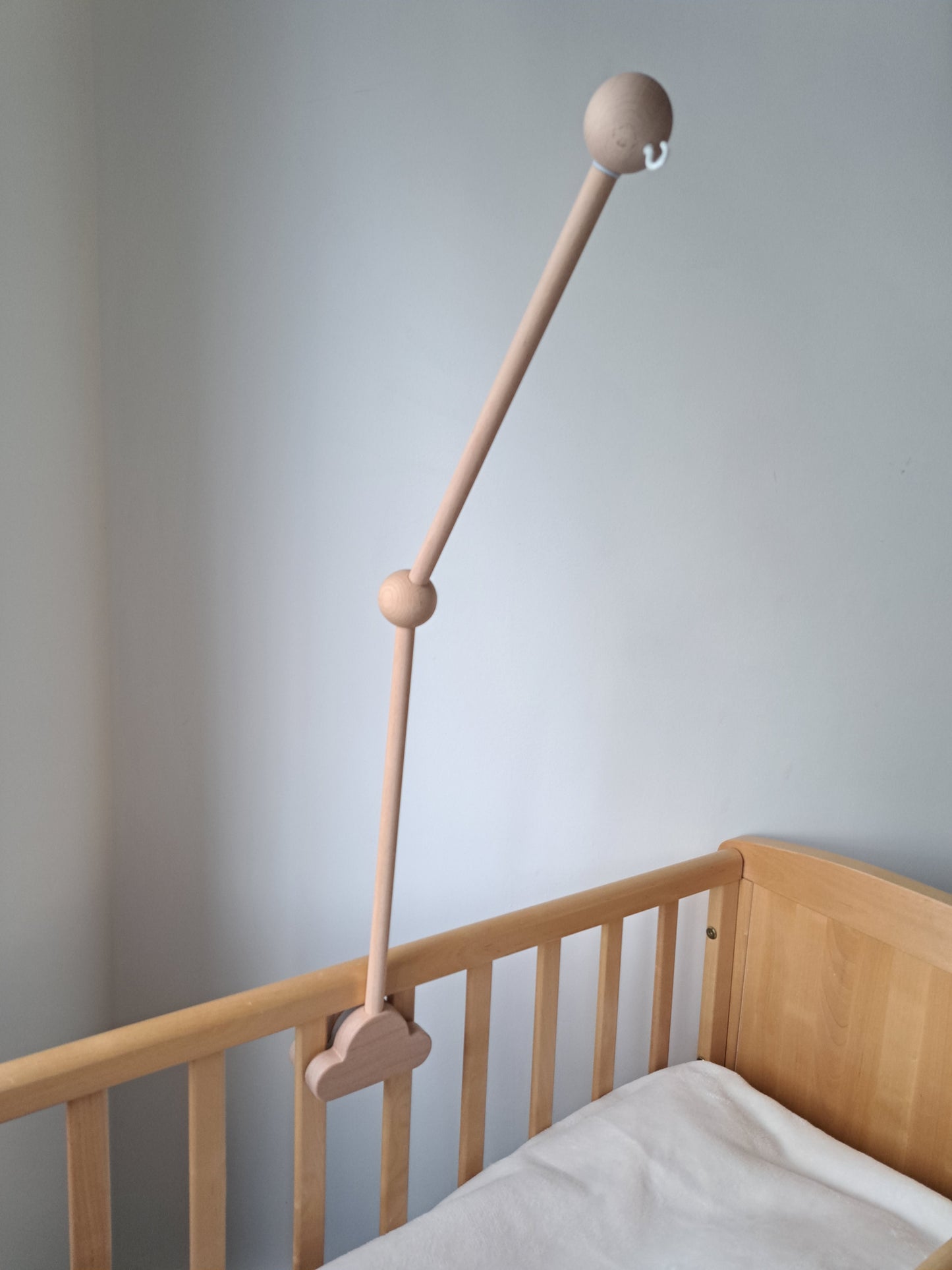 Wooden Cloud Baby Mobile Arm Bracket