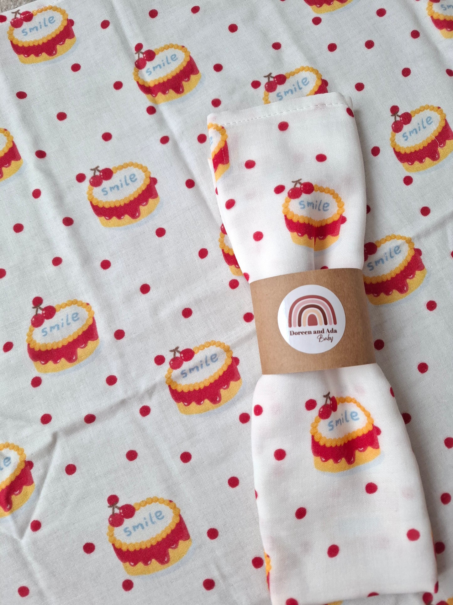 Cherry on Top Muslin Square