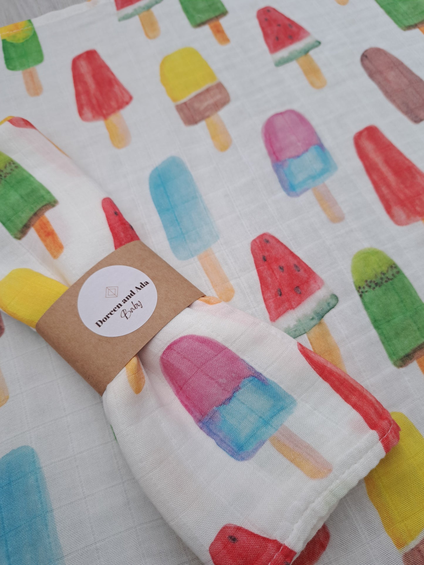 Ice Cream Muslin Square