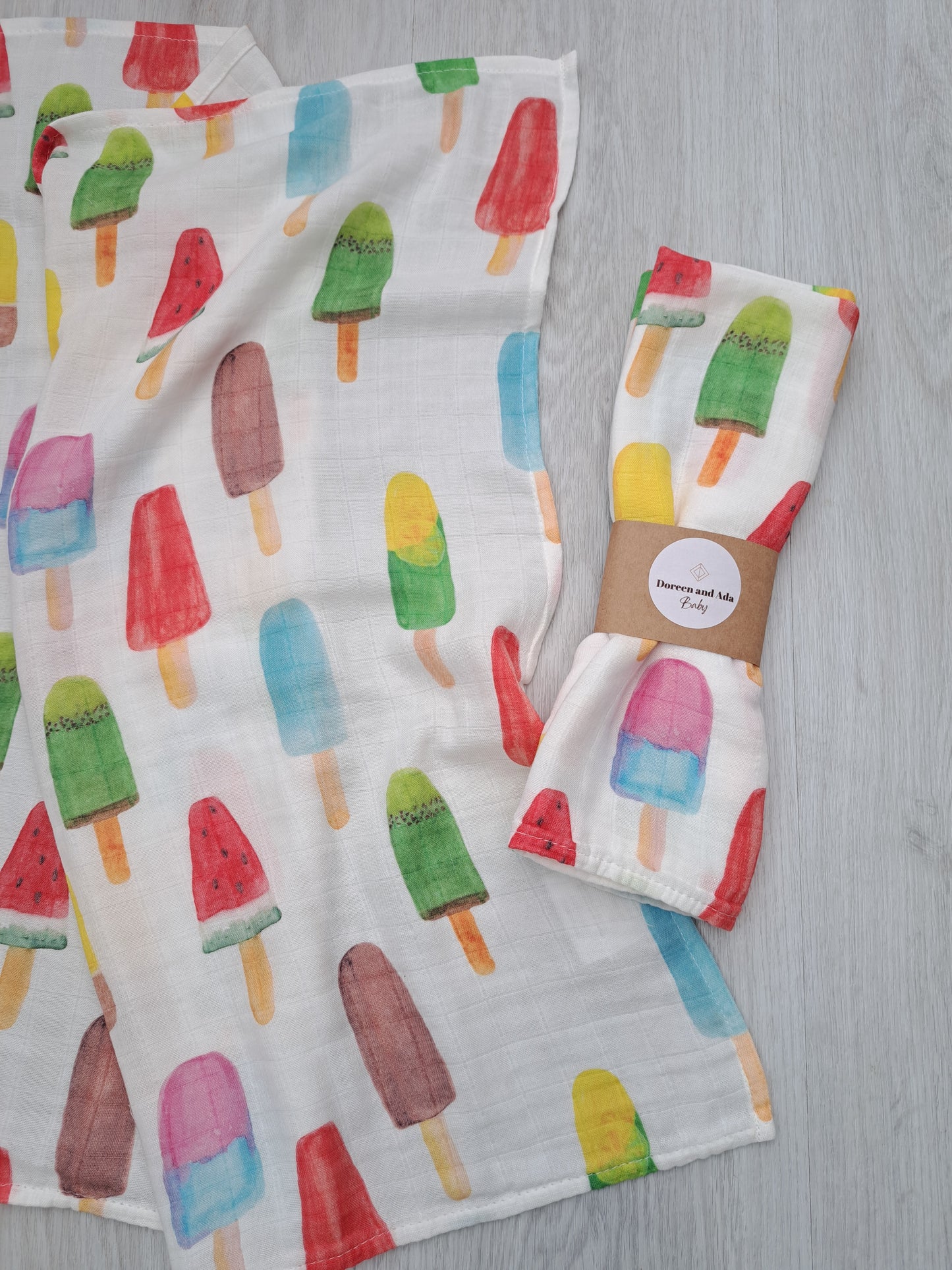 Ice Cream Muslin Square