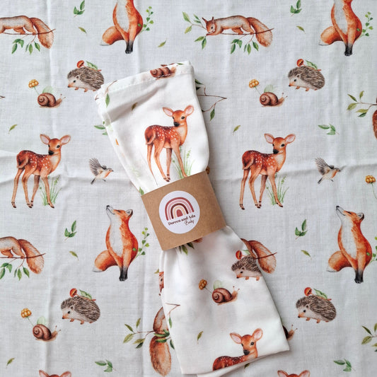 Little Forest Friends Muslin Square by Doreen & Ada