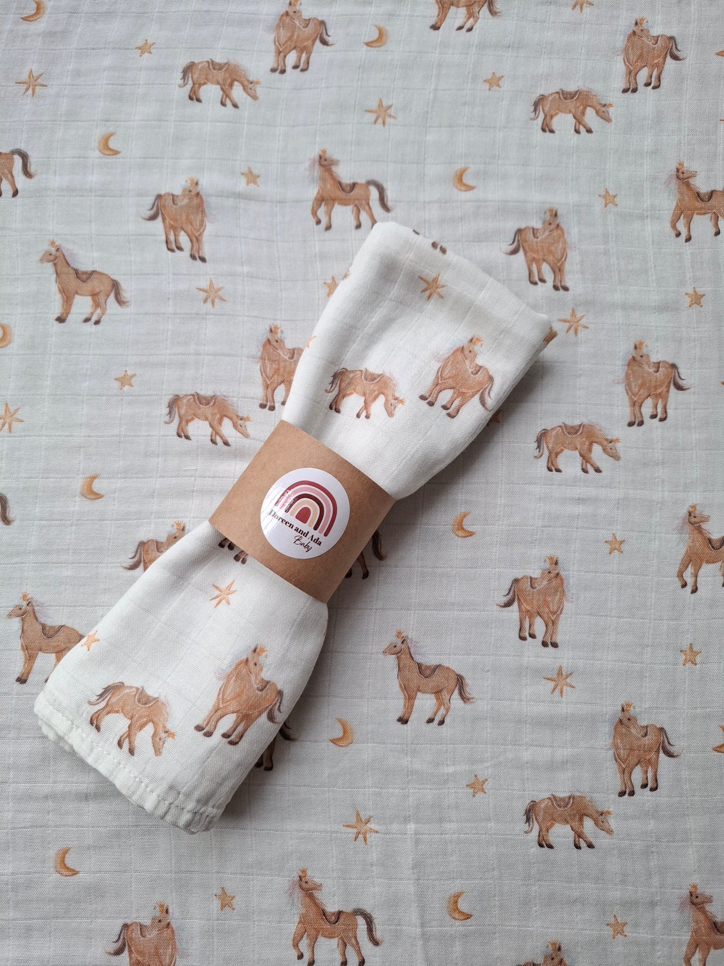 Horse Lovers Muslin Square