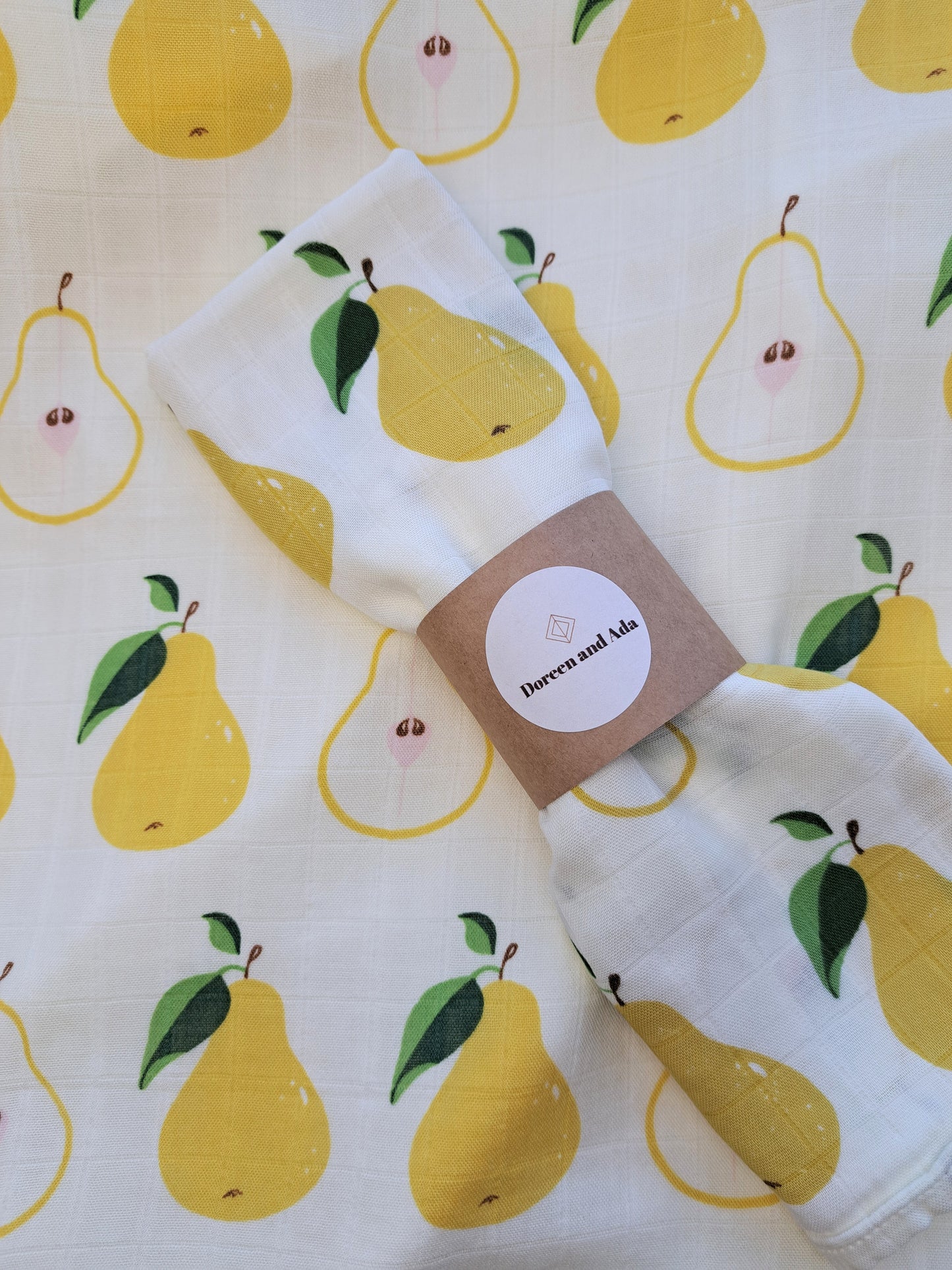 Pear Muslin Square